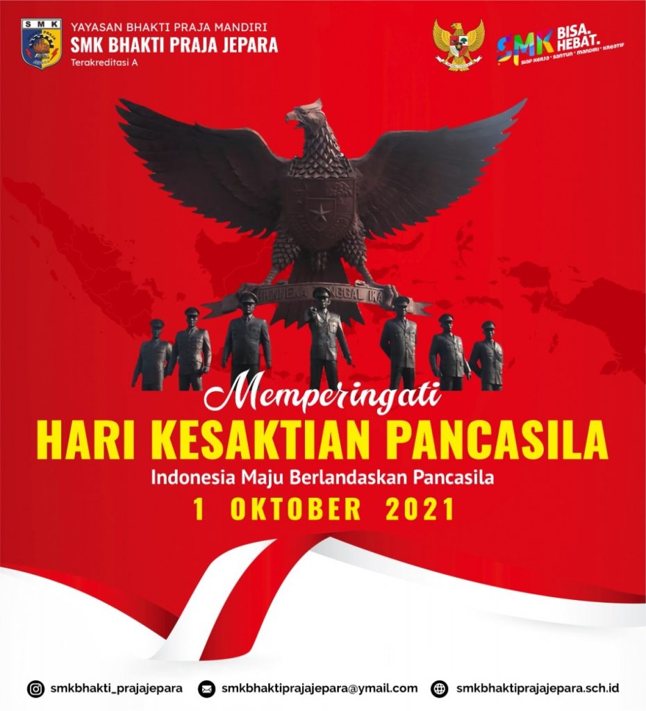 Selamat Hari Kesaktian Pancasila 1 Oktober 2021.