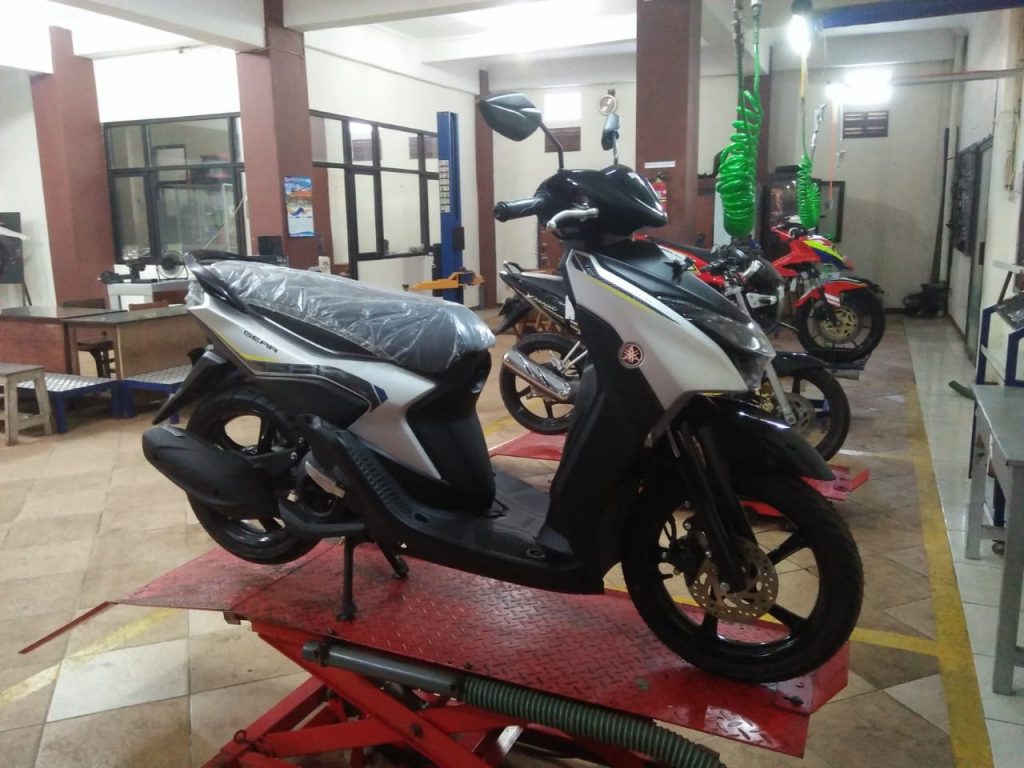 Penambahan 1 Unit Yamaha Gear 125 untuk Fasilitas Praktek Siswa-Siswi Jurusan TBSM Smks Bhakti Praja Jepara.